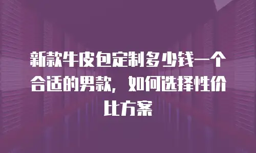 新款牛皮包定制多少钱一个合适的男款，如何选择性价比方案