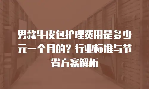 男款牛皮包护理费用是多少元一个月的？行业标准与节省方案解析