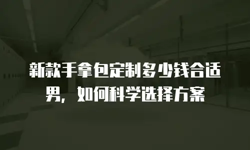 新款手拿包定制多少钱合适男，如何科学选择方案