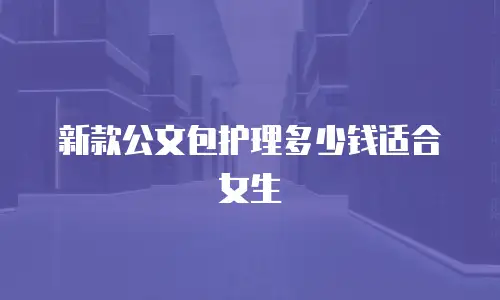 新款公文包护理多少钱适合女生