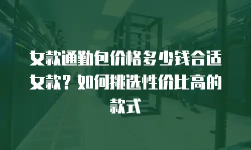 女款通勤包价格多少钱合适女款？如何挑选性价比高的款式