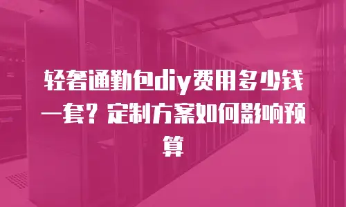 轻奢通勤包diy费用多少钱一套？定制方案如何影响预算