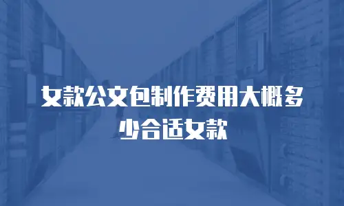 女款公文包制作费用大概多少合适女款