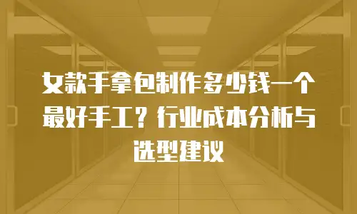 女款手拿包制作多少钱一个最好手工？行业成本分析与选型建议