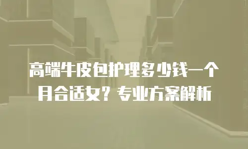 高端牛皮包护理多少钱一个月合适女？专业方案解析