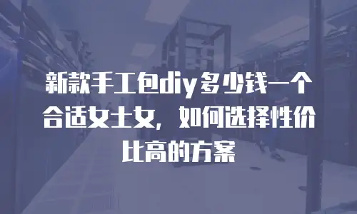 新款手工包diy多少钱一个合适女士女，如何选择性价比高的方案