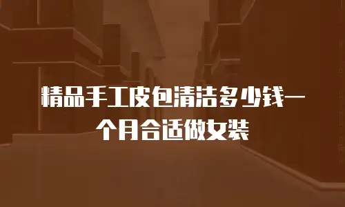 精品手工皮包清洁多少钱一个月合适做女装
