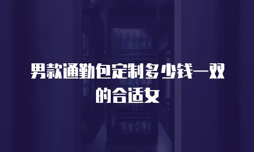 男款通勤包定制多少钱一双的合适女