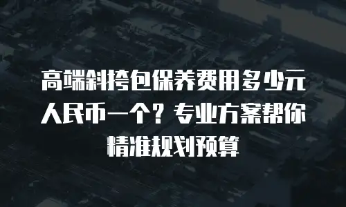 高端斜挎包保养费用多少元人民币一个？专业方案帮你精准规划预算
