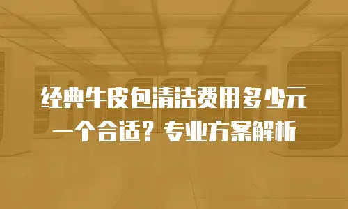 经典牛皮包清洁费用多少元一个合适？专业方案解析