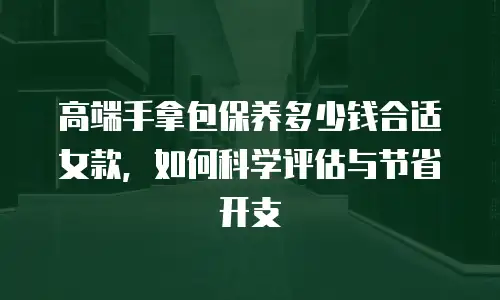 高端手拿包保养多少钱合适女款，如何科学评估与节省开支