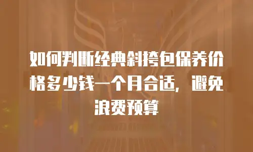 如何判断经典斜挎包保养价格多少钱一个月合适，避免浪费预算