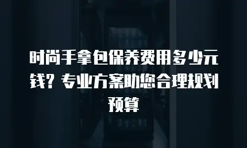 时尚手拿包保养费用多少元钱？专业方案助您合理规划预算
