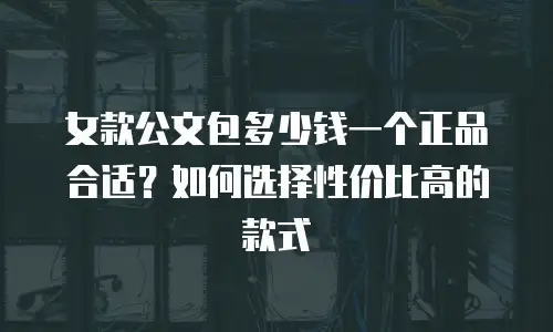女款公文包多少钱一个正品合适？如何选择性价比高的款式