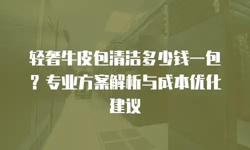 轻奢牛皮包清洁多少钱一包？专业方案解析与成本优化建议