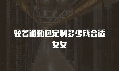 轻奢通勤包定制多少钱合适女女