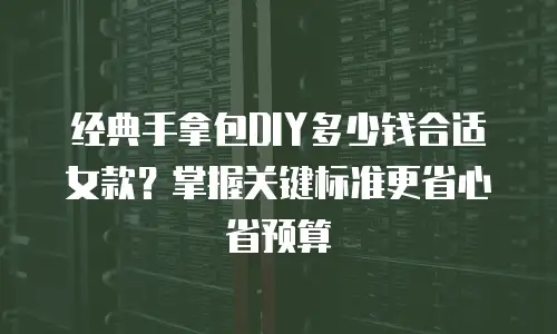 经典手拿包DIY多少钱合适女款？掌握关键标准更省心省预算
