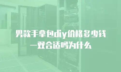 男款手拿包diy价格多少钱一双合适吗为什么