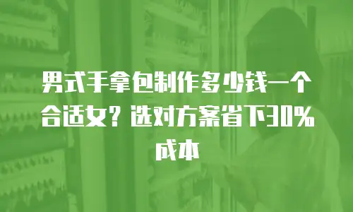 男式手拿包制作多少钱一个合适女？选对方案省下30%成本