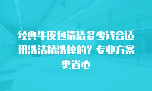 经典牛皮包清洁多少钱合适用洗洁精洗掉的？专业方案更省心