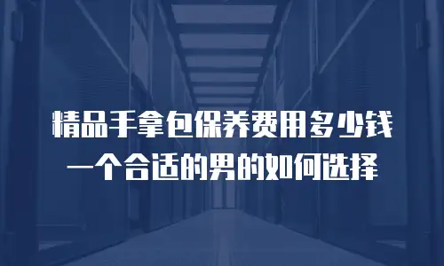 精品手拿包保养费用多少钱 一个合适的男的如何选择