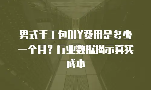 男式手工包DIY费用是多少一个月？行业数据揭示真实成本