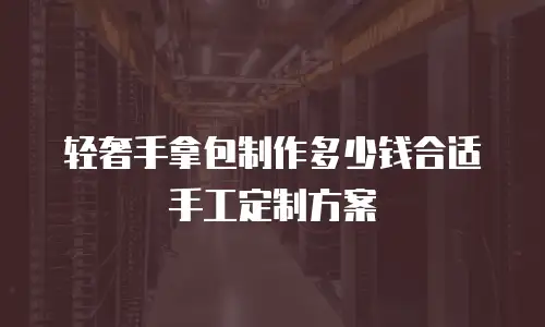 轻奢手拿包制作多少钱合适手工定制方案