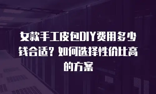 女款手工皮包DIY费用多少钱合适？如何选择性价比高的方案