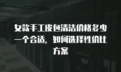 女款手工皮包清洁价格多少一个合适，如何选择性价比方案