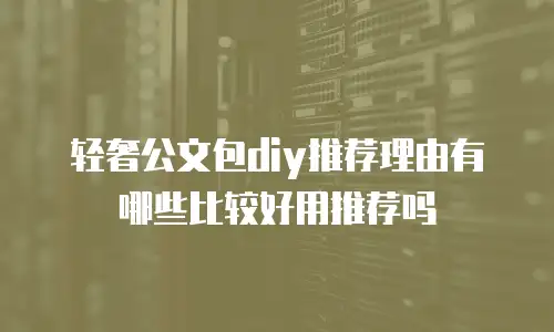 轻奢公文包diy推荐理由有哪些比较好用推荐吗