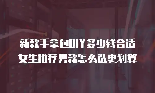 新款手拿包DIY多少钱合适 女生推荐男款怎么选更划算