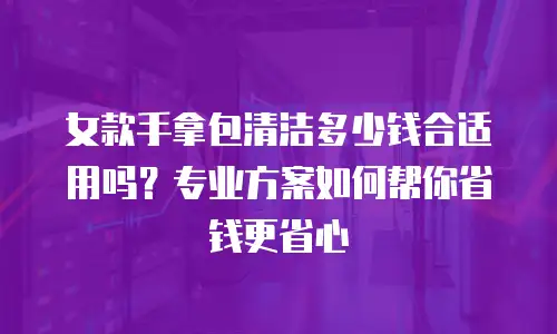 女款手拿包清洁多少钱合适用吗？专业方案如何帮你省钱更省心