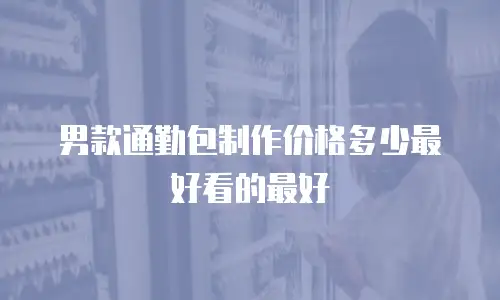 男款通勤包制作价格多少最好看的最好
