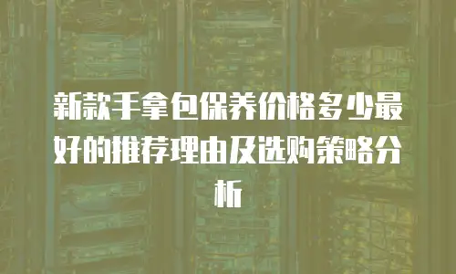 新款手拿包保养价格多少最好的推荐理由及选购策略分析