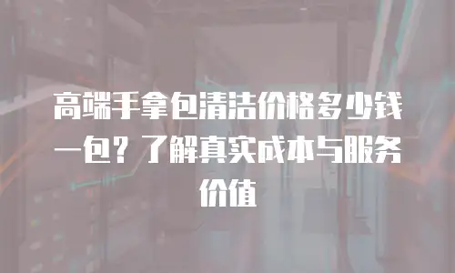 高端手拿包清洁价格多少钱一包？了解真实成本与服务价值