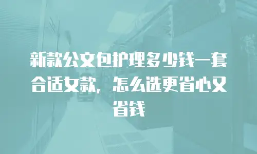 新款公文包护理多少钱一套合适女款，怎么选更省心又省钱