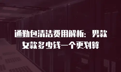 通勤包清洁费用解析：男款女款多少钱一个更划算