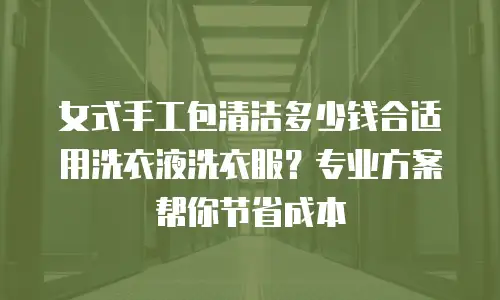 女式手工包清洁多少钱合适用洗衣液洗衣服？专业方案帮你节省成本