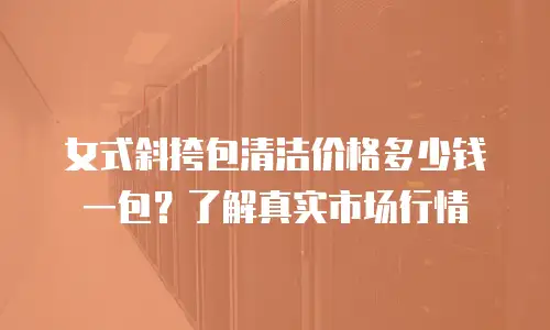 女式斜挎包清洁价格多少钱一包？了解真实市场行情