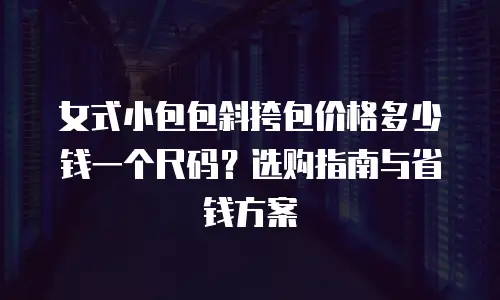 女式小包包斜挎包价格多少钱一个尺码？选购指南与省钱方案