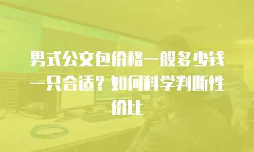 男式公文包价格一般多少钱一只合适？如何科学判断性价比