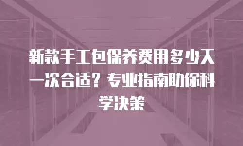 新款手工包保养费用多少天一次合适？专业指南助你科学决策