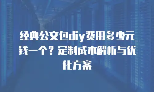 经典公文包diy费用多少元钱一个？定制成本解析与优化方案