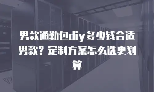 男款通勤包diy多少钱合适男款？定制方案怎么选更划算
