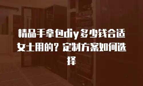 精品手拿包diy多少钱合适女士用的？定制方案如何选择
