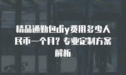 精品通勤包diy费用多少人民币一个月？专业定制方案解析