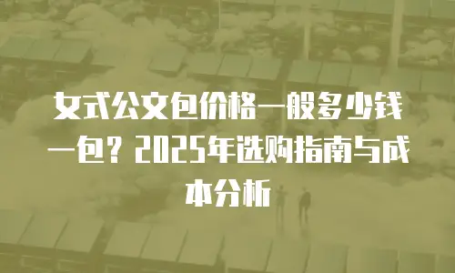 女式公文包价格一般多少钱一包？2025年选购指南与成本分析