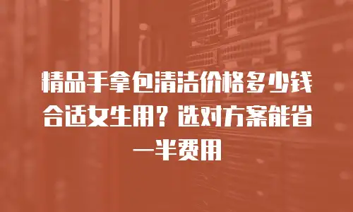 精品手拿包清洁价格多少钱合适女生用？选对方案能省一半费用