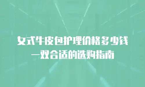女式牛皮包护理价格多少钱一双合适的选购指南