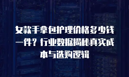 女款手拿包护理价格多少钱一件？行业数据揭秘真实成本与选购逻辑